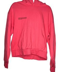 Pangaia Heavyweight Pullover Hoodie Organic Cotton Blend Pink Coral Size XS